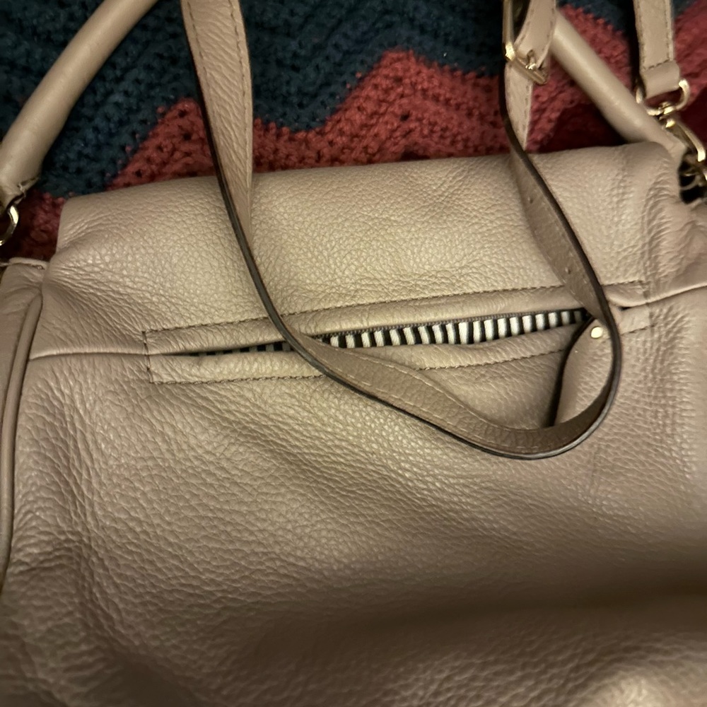 Pebbled Leather Multi Functional Satchel - image 5